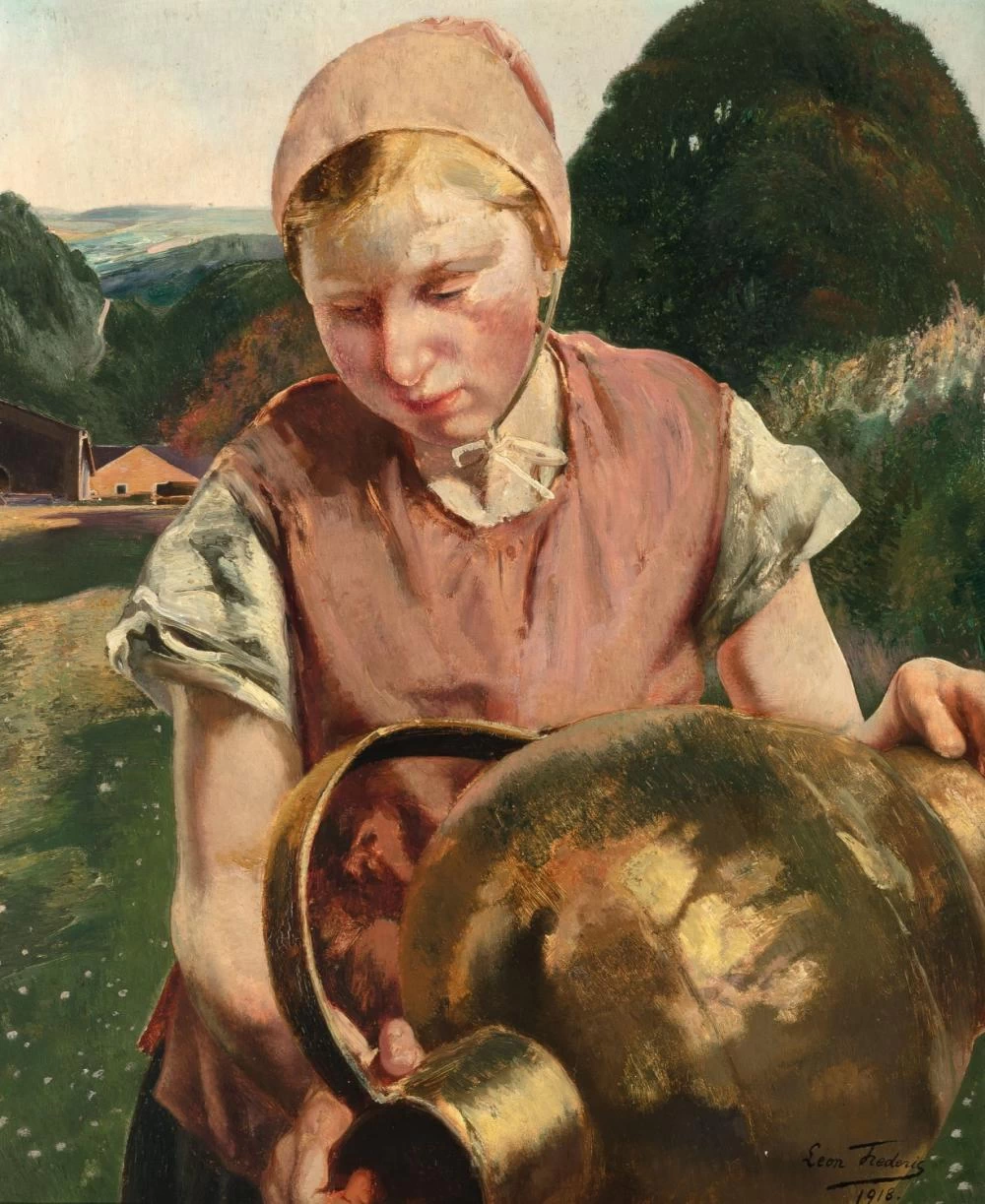 La lattaia con la brocca di rame (1918)